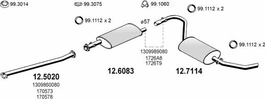 ASSO ART0744 - Échappement droxauto.com