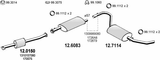 ASSO ART0745 - Échappement droxauto.com