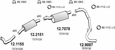 ASSO ART0742 - Échappement droxauto.com