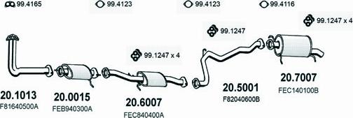 ASSO ART1494 - Échappement droxauto.com