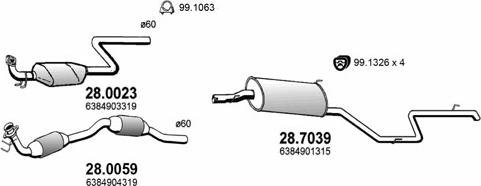 ASSO ART1460 - Échappement droxauto.com