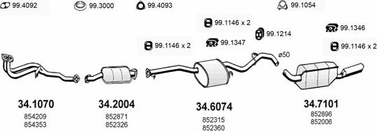 ASSO ART1644 - Échappement droxauto.com