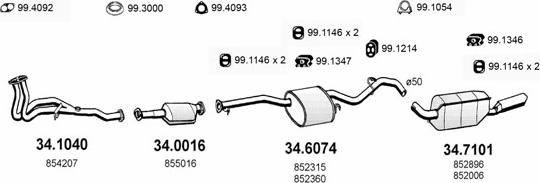 ASSO ART1645 - Échappement droxauto.com