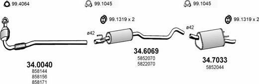 ASSO ART1685 - Échappement droxauto.com