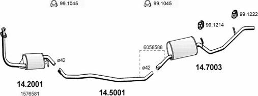 ASSO ART1043 - Échappement droxauto.com