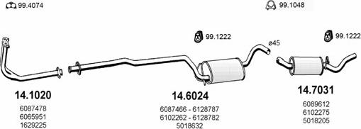 ASSO ART1010 - Échappement droxauto.com