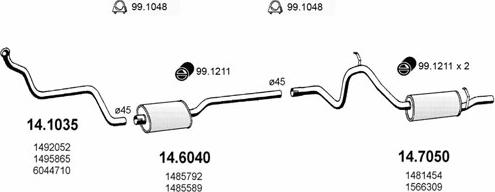 ASSO ART1103 - Échappement droxauto.com
