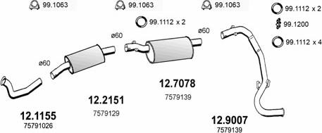 ASSO ART1835 - Échappement droxauto.com