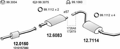 ASSO ART1831 - Échappement droxauto.com