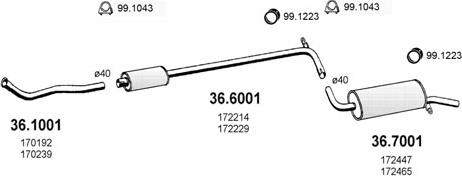 ASSO ART1827 - Échappement droxauto.com
