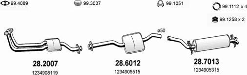 ASSO ART1395 - Échappement droxauto.com