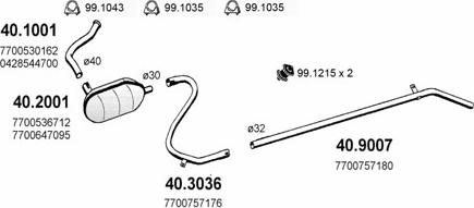 ASSO ART2055 - Échappement droxauto.com