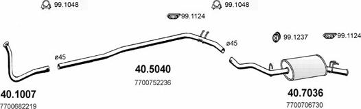 ASSO ART2106 - Échappement droxauto.com