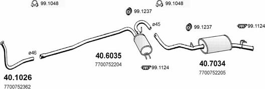 ASSO ART2103 - Échappement droxauto.com