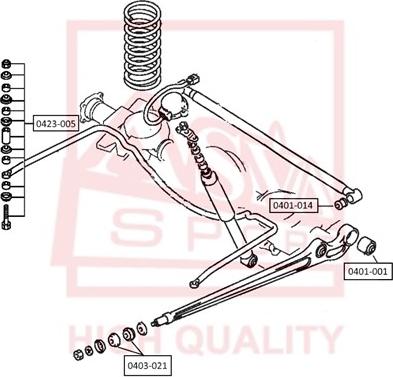 ASVA 0401-014 - Suspension, bras de liaison droxauto.com