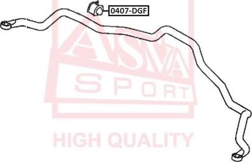 ASVA 0407-DGF - Coussinet de palier, stabilisateur droxauto.com