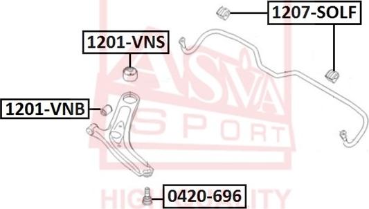 ASVA 0420-696 - Rotule de suspension droxauto.com