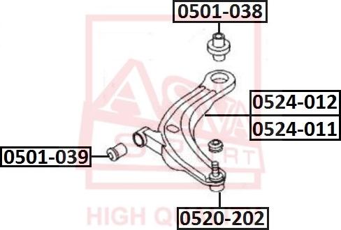 ASVA 0520-202 - Rotule de suspension droxauto.com