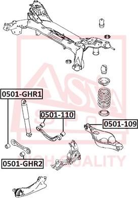 ASVA 0501-110 - Suspension, bras de liaison droxauto.com