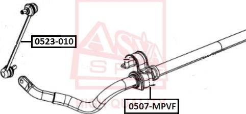 ASVA 0523-010 - Entretoise / tige, stabilisateur droxauto.com