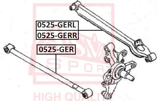 ASVA 0525-GER - Bras de liaison, suspension de roue droxauto.com