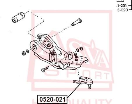 ASVA 0520-021 - Rotule de suspension droxauto.com