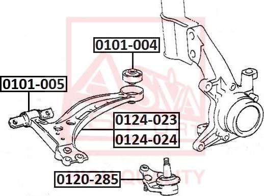 ASVA 0120-285 - Rotule de suspension droxauto.com
