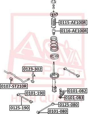 ASVA 0125-190 - Bras de liaison, suspension de roue droxauto.com