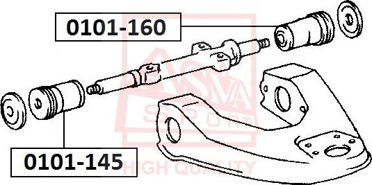 ASVA 0101-160 - Suspension, bras de liaison droxauto.com
