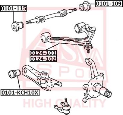 ASVA 0101-109 - Suspension, bras de liaison droxauto.com