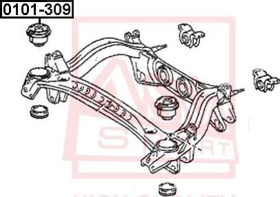 ASVA 0101-309 - Suspension, bras de liaison droxauto.com