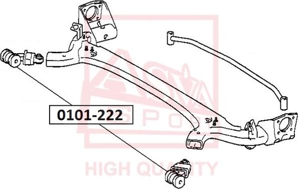 ASVA 0101-222 - Suspension, bras de liaison droxauto.com