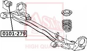 ASVA 0101-279 - Suspension, bras de liaison droxauto.com