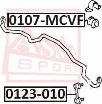 ASVA 0123-010 - Entretoise / tige, stabilisateur droxauto.com