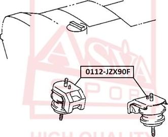 ASVA 0112-JZX90F - Support moteur droxauto.com