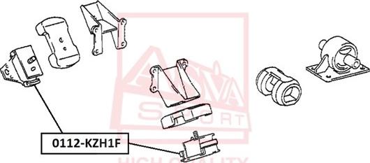 ASVA 0112-KZH1F - Support moteur droxauto.com