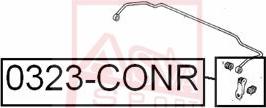 ASVA 0323-CONR - Entretoise / tige, stabilisateur droxauto.com