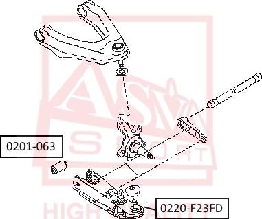 ASVA 0201-063 - Suspension, bras de liaison droxauto.com