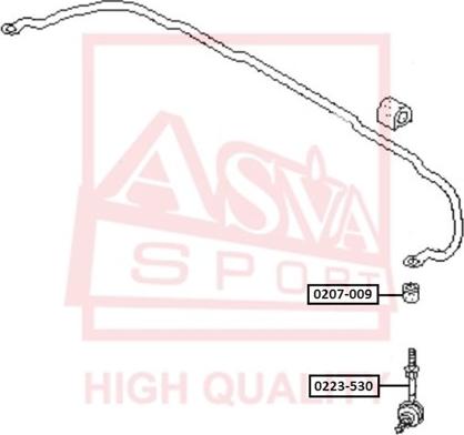 ASVA 0207-009 - Coussinet de palier, stabilisateur droxauto.com