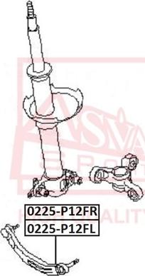 ASVA 0225-P12FL - Bras de liaison, suspension de roue droxauto.com