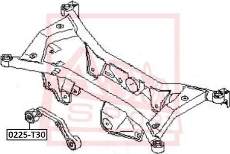 ASVA 0225-T30 - Bras de liaison, suspension de roue droxauto.com