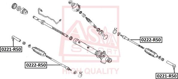 ASVA 0221-R50 - Rotule de barre de connexion droxauto.com