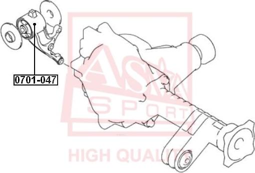 ASVA 0701-047 - Suspension, bras de liaison droxauto.com