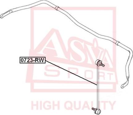 ASVA 0723-RW - Entretoise / tige, stabilisateur droxauto.com
