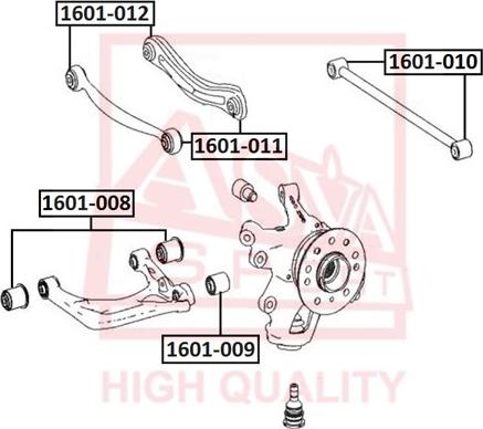 ASVA 1601-012 - Suspension, bras de liaison droxauto.com
