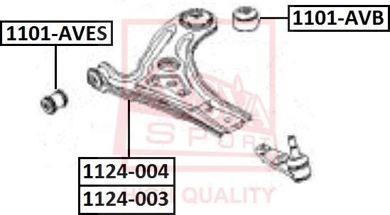 ASVA 1124-003 - Bras de liaison, suspension de roue droxauto.com