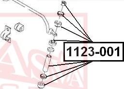 ASVA 1123-001 - Entretoise / tige, stabilisateur droxauto.com