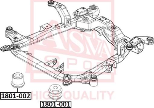 ASVA 1801-001 - Suspension, bras de liaison droxauto.com