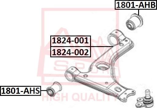 ASVA 1801-AHS - Suspension, bras de liaison droxauto.com