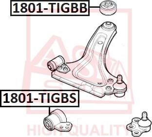 ASVA 1801-TIGBS - Suspension, bras de liaison droxauto.com
